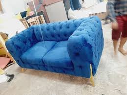 2 seater chester sofa set in delhi velvet