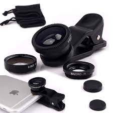Schwarz) Handy Universal Kamera Objektiv 3 in 1 Kit  Weitwinkel/Fisheye/Makro-Objektiv für T-Mobile G-Slate