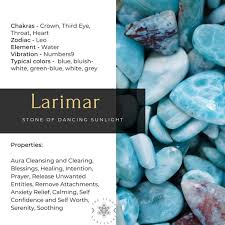 Larimar Crystal Larimar Stones Polished