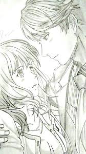 Although he gets scared easily and hides. Couple Anime Manga Sketch Drawing Cute Boy Girl Pencil Easy Simple Boy And Girl Sketch Pencil Drawings Drawings