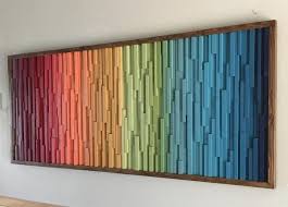 Wood Wall Art Colorful Wall Art