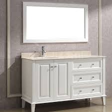 D bath vanity in white with natural marble vanity top in white with 1,326 reviews and the glacier bay lancaster 36 in. Lily 55 White Bathroom Vanity