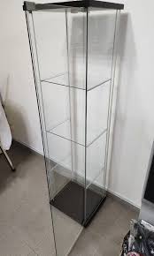 Ikea Detolf Glass Shelf Furniture