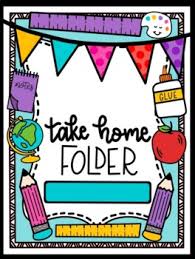 Take Home Folder Cover Sheet by Tik Tok Kinder Rocks | TpT