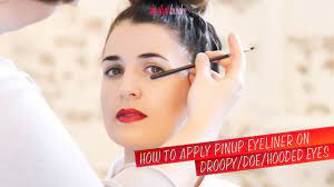 how to apply pinup eyeliner on droopy