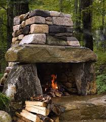 Outdoor Fireplace Designs Stone