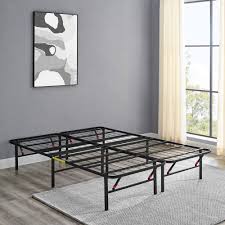 Australia's finest queen bed frames online at cheap prices to match your bedroom with our designer queen bed frames, achieve warmth and character in the bedroom aesthetic. Amazon Com Amazon Basics Foldable 14 Metal Platform Bed Frame With Tool Free Assembly No Box Spring Needed Full Furniture Decor