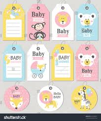 Gift Tags Cards Baby Shower Baby Stock Vector Royalty Free