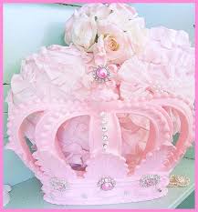 Pink Princess Bed Crown Canopy Crown