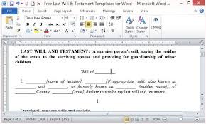 Up early this morning with a million things on my mind. Free Last Will And Testament Template For Word