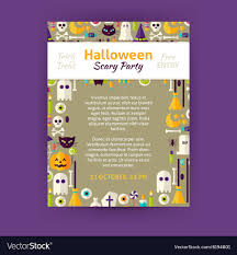 treat halloween party invitation template