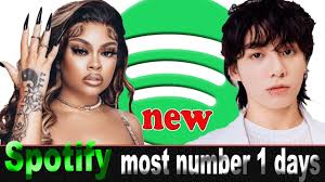 spotify songs with the most number 1