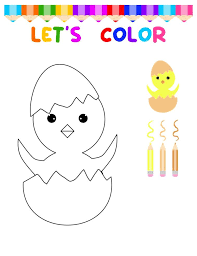 Lets Color Cute Bird Coloring Book For