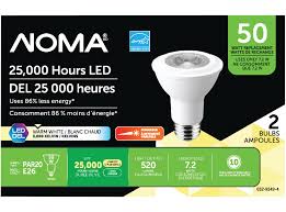 Noma 50w Par20 Led Light Bulbs 2 Pk