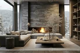 ai generated minimalist living room