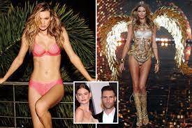 Her recent engagement to maroon 5 front man adam levine sent the media into a frenzy, and the sound of teenaged. Adam Levine S Model Wife Behati Prinsloo Is Astonished In Sexy Pink Lingerie Eminetra New Zealand