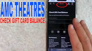 check amc theatres gift card balance