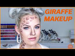 halloween makeup tutorial giraffe