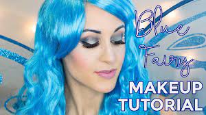 whimsical blue fairy halloween makeup