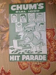 1959 Chum Chart Walking Man Hit Parade 1050 Bob Laine