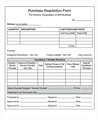 Purchase Requisition Form Request Template For Excel