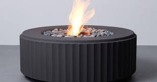 40 Inch Round Fluted Fire Pit