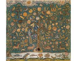 Print Medieval Tapestry Bestiary Nature