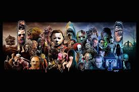 Amazon.com: Classic Horror Villains and Monsters MASH UP Movie Character Collage Art Poster 24x36 inches with Certified Sequential Holographic Sticker for Authenticity : Toys &amp; Games