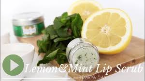 lemon mint lipscrub diy you