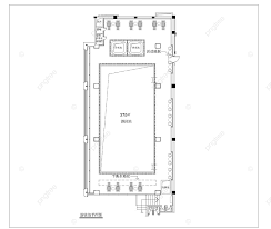 Swimming Pool Plan Cad Drawing Template