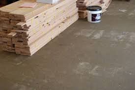 ing oak flooring on concrete