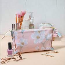 pouch cherry blossom print pack of 1 pink