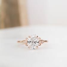 If you or your partner were to choose rose gold, a rose gold wedding band a rose gold necklace, earrings, engagement ring, or wedding band truly complement the subtle, blush skin tones of the human skin. Trending Rose Gold Oval Engagement Rings Brilliant Earth Blog