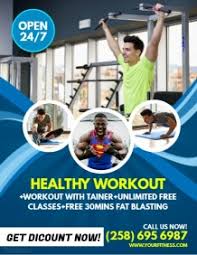 Customizable Design Templates for Fitness Flyer | PosterMyWall