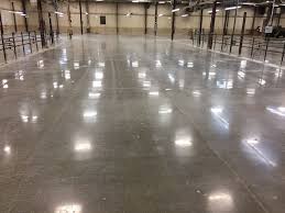 a polished concrete floor is too