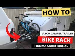 bike rack on jayco swan cer trailer