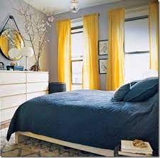 Yellow Gray Bedroom
