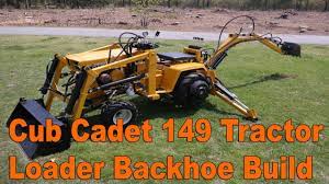 cub cadet 149 garden tractor front end