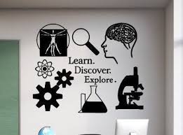 Science Wall Decal Learn Discover