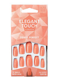 elegant touch core nails peach perfect