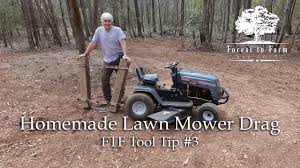 homemade lawn mower drag you