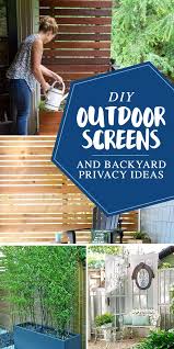 Diy Outdoor Screens And Backyard