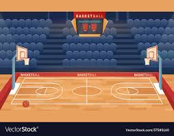 play basketball team vector image