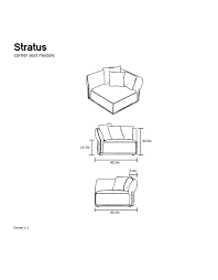 stratus corner couch modular sofa