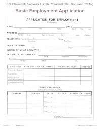 Free Employment Application Template Restaurant Employee Evaluation
