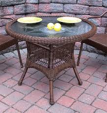 Resin Wicker Dining Table Only 36