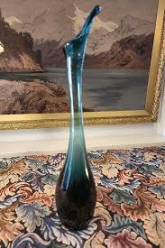 Glassware Art Glass Blue Glass Vase