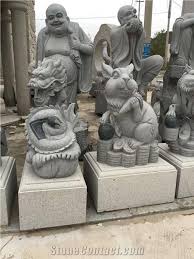 Natural Granite Garden Statues Animals
