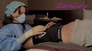 Nurse glove handjob