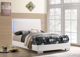 Felicity Full Panel Bed With Led